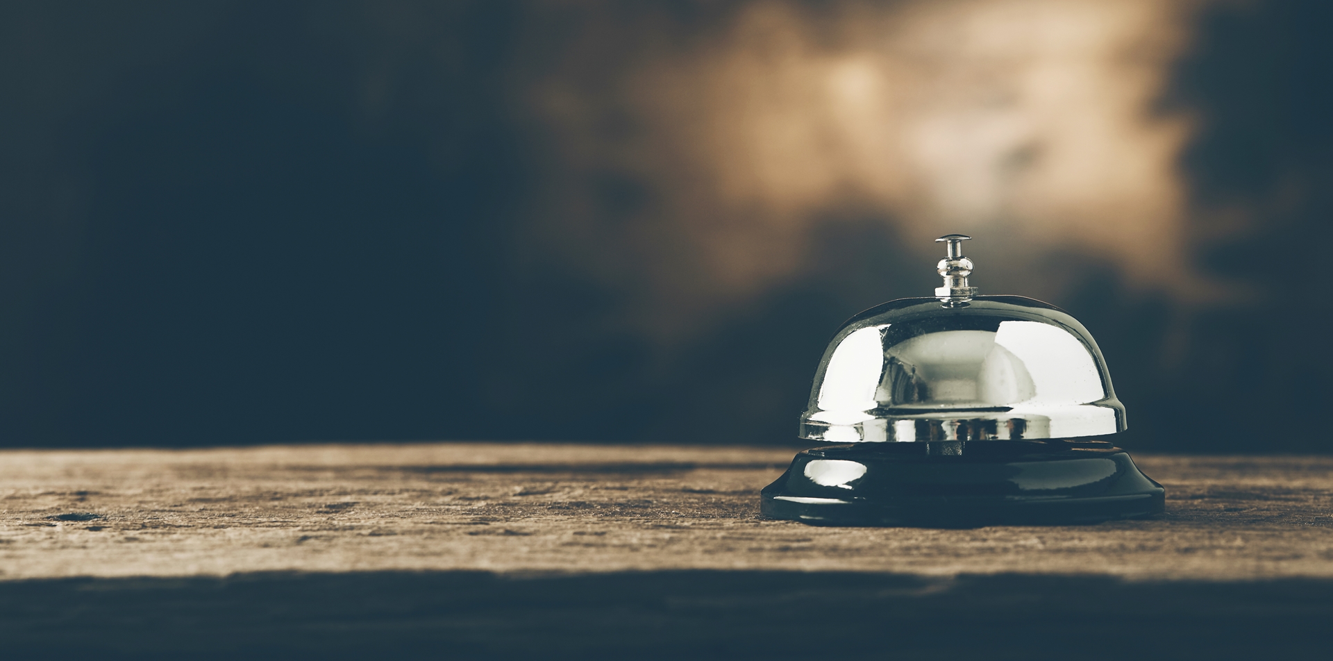 bell on a table