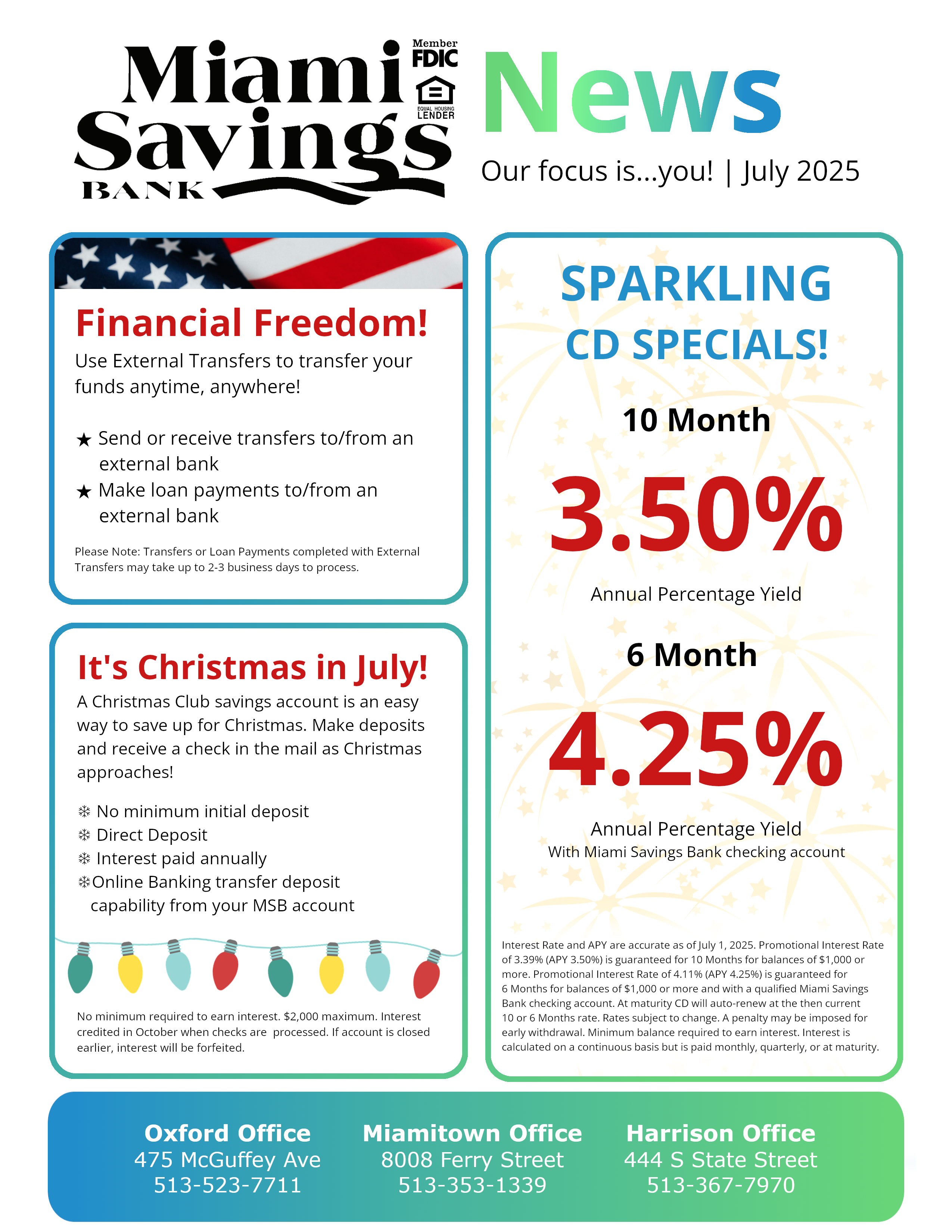 MSB Newsletter July 2025